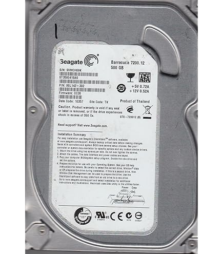 Amazon.com: Seagate ST3500418AS 500GB Hard Drive : Electronics