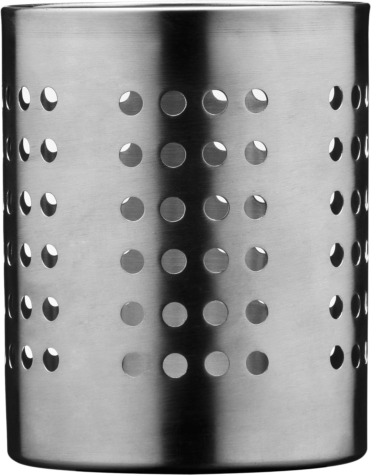 PremierHousewares Cutlery Caddy - Stainless Steel, Silver, H13 x W10 x D10cm