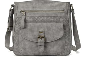 KouLi Buir Crossbody Purses for Women - PU Leather Shoulder Handbags Sling Bag Crossboby Bags Medium Multi Pockets