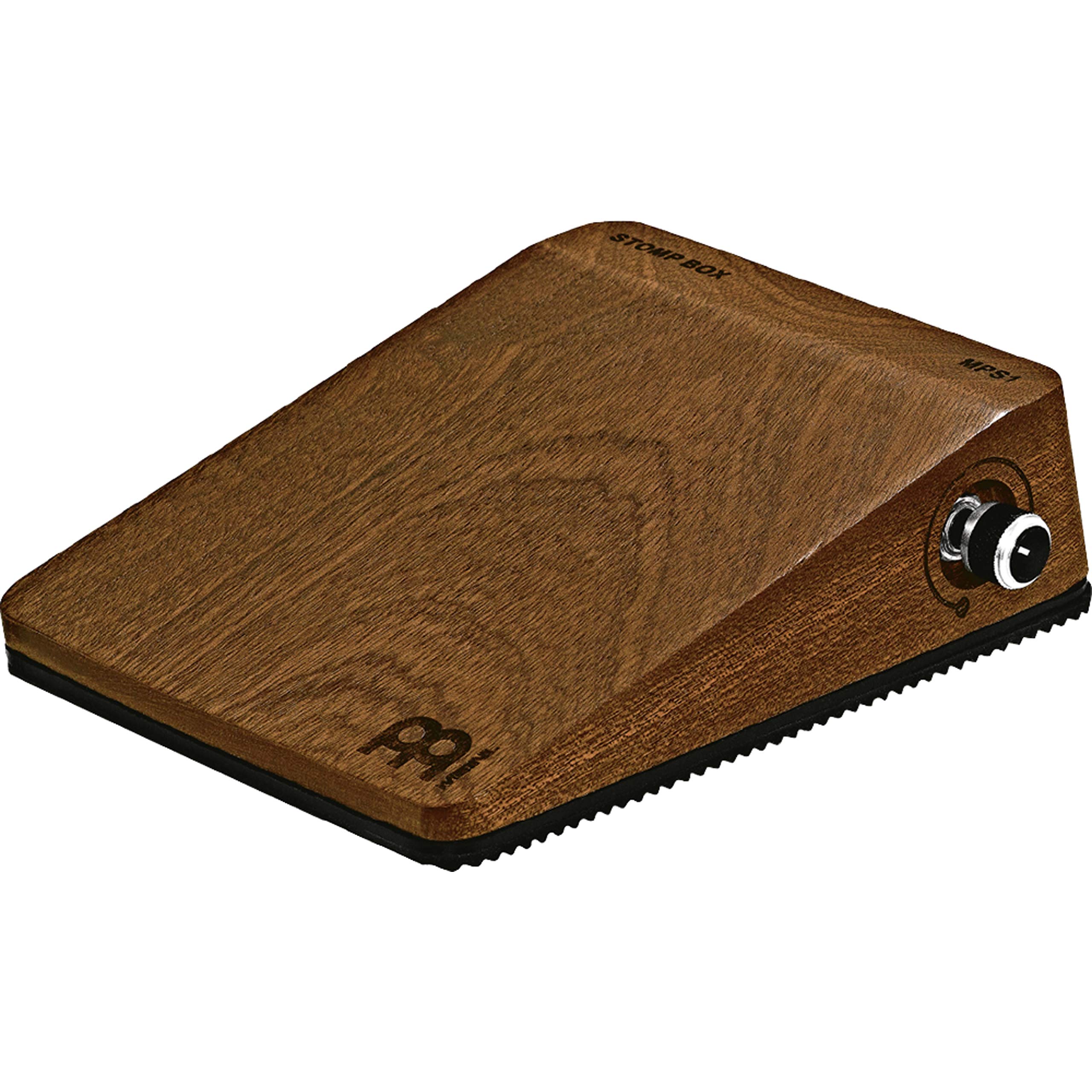 Meinl Percussion Analog Stomp Box - Analog Pedal - Stomp Sound Effect - With Output Jack - Mahogany, Brown (MPS1)