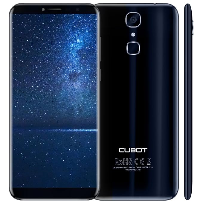Cubot X18 Android 7.0 4G-LTE Dual Sim Smartphone ohne Vertrag 5.7 Zoll (18:9) IPS HD Touch-Display, 3GB +32GB, 16MP / 13MP , 
