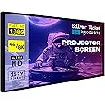 Silver Ticket Products STR Series 6 Piece Home Theater Fixed Frame 4K / 8K Ultra HD, HDTV, HDR & Active 3D Movie Projection Screen, 16:9 Format, 120" Diagonal, High Contrast Material STR-169120-HC