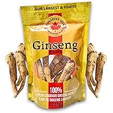 Canadian Vita Ginseng Root - Premium Large Canadian Ginseng Roots 227g | 5-Year Dried Roots for Ginseng Soup - Authentic Herbal Supplement for Energy, Focus & Immunity