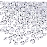 10000 Clear Wedding Table Scatter Confetti Crystals Acrylic Diamonds Rhinestones for Table Centerpiece Decorations Wedding Decorations Bridal Shower Decorations Vase Beads (Clear, 4.5 MM and 6 MM)