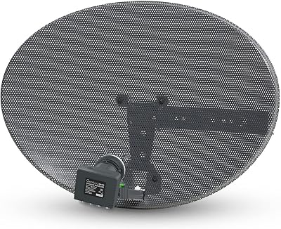 Viewi SSL Zone 1 Satellite Dish 59x43cm Quad LNB Sky Freesat Hotbird HD SD