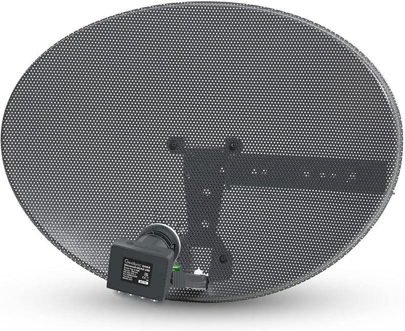 Viewi SSL Zone 1 Satellite Dish 59x43cm Quad LNB Sky Freesat Hotbird HD SD