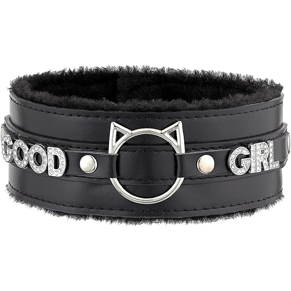 小物 ENOF leather groves with charm Amazon.com: ADEMISHIA Pink Furry Heart O-ring Leather Choker