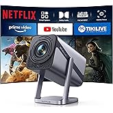 Smart Projector[20W Dolby Audio] Portable Projector with WiFi 6 & Two-Way Bluetooth, 360°Rotation iWIMIUS S29 Native 1080P 60