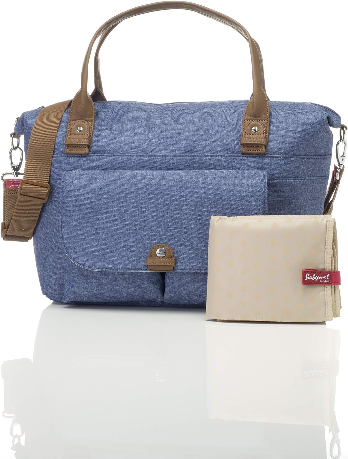 Babymel Jade Baby Changing Nappy Bag Mid Blue