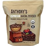 Anthony's Organic Espresso Baking Powder, 5 oz, Gluten Free, Non GMO, Enhances Chocolate Flavor