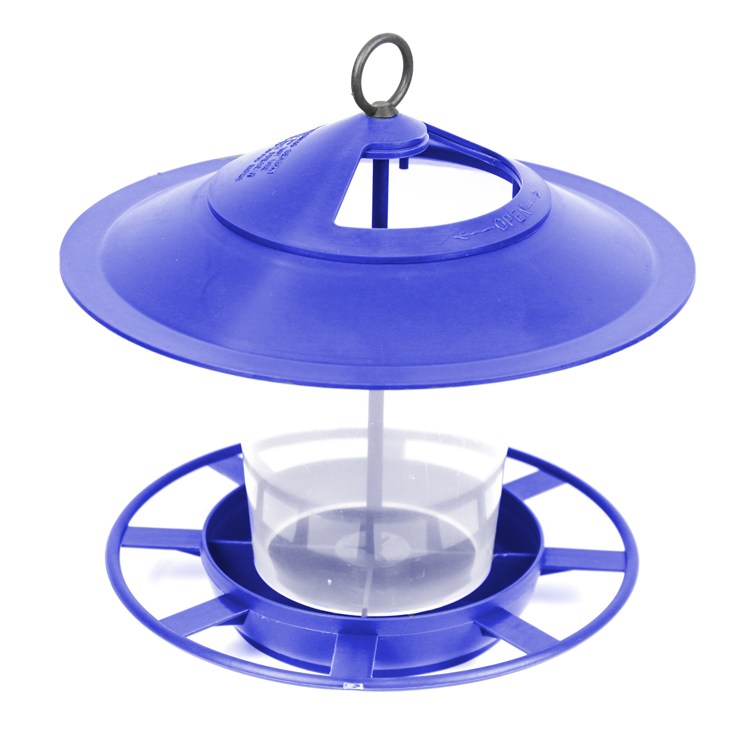 Etree Hanging Lantern Bird Feeder - The Ideal Small Bird Seed Feeder (Blue)