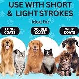 Candure Dematting Comb for Dogs and Cats Dual Sided 17+9 Deshedding Tool view 4