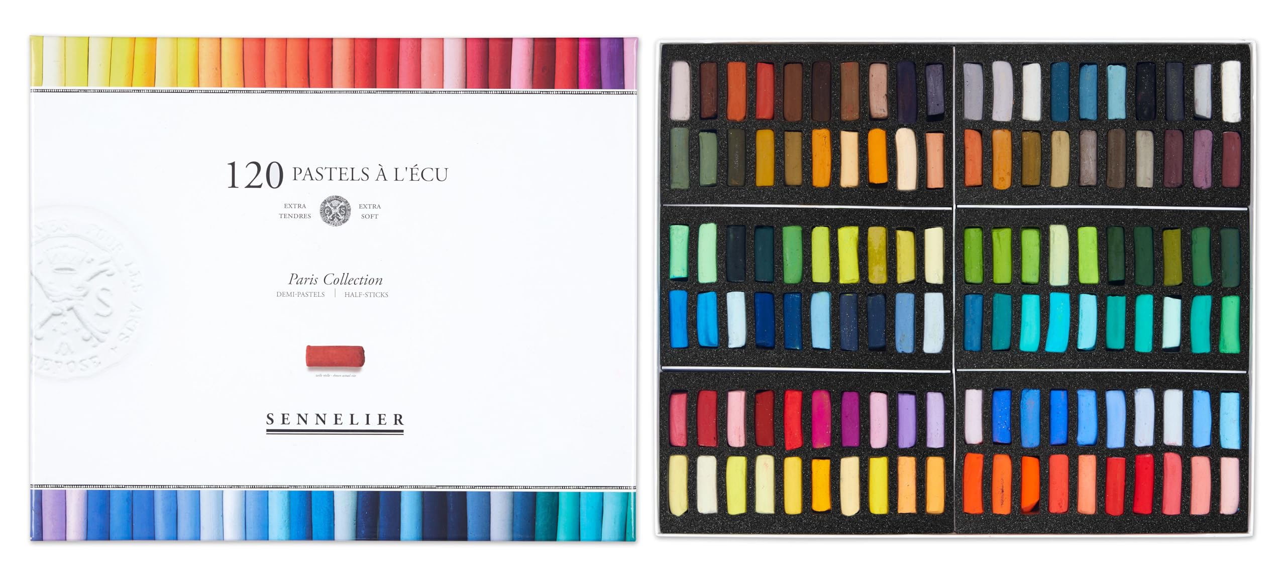 Sennelier Pastels Soft Half ST 120/PKG, Multicolor, 120 Count (Pack of 1)
