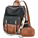 AGLOD Backpack Purse for Women PU Leather Back Packs Designer Ladies Shoulder Bag Fashion Faux Work Travel Handbags