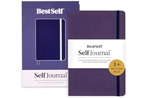 BESTSELF CO. BestSelf 13-Week Self Journal & Goal Planner – Undated Daily ADHD-Friendly Journal for Men & Women | Productivity, Gratitude, Reflection & Habit Tracker | 2025 Life Organizer with Prompts, Distance Navy