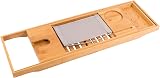 Relux Premium Bamboo Bath Caddy Bridge Extendable Luxury Book Rest view 5