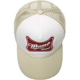 Etdewrio Embroidered Lettering Print Truck Hat Baseball Cap Trucker Mesh Snapback Hat