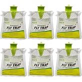 Rescue! Outdoor Disposable Fly Trap – Hanging Fly Catcher with Attractant Bait, Fly Bag for Patio, Yard, Trash & Farm Areas –