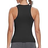 MathCat Workout Tank Tops for women Racerback Tank tops Seamless Gym Tops Sleeveless Athletic Yoga Running Shirts