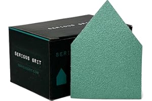Serious Grit - 80 Grit 90mm x 65mm Triangle Sanding Sheets - Fits Milwaukee M12 Fuel™ Sanders - Heavy-Duty Hook & Loop Film S