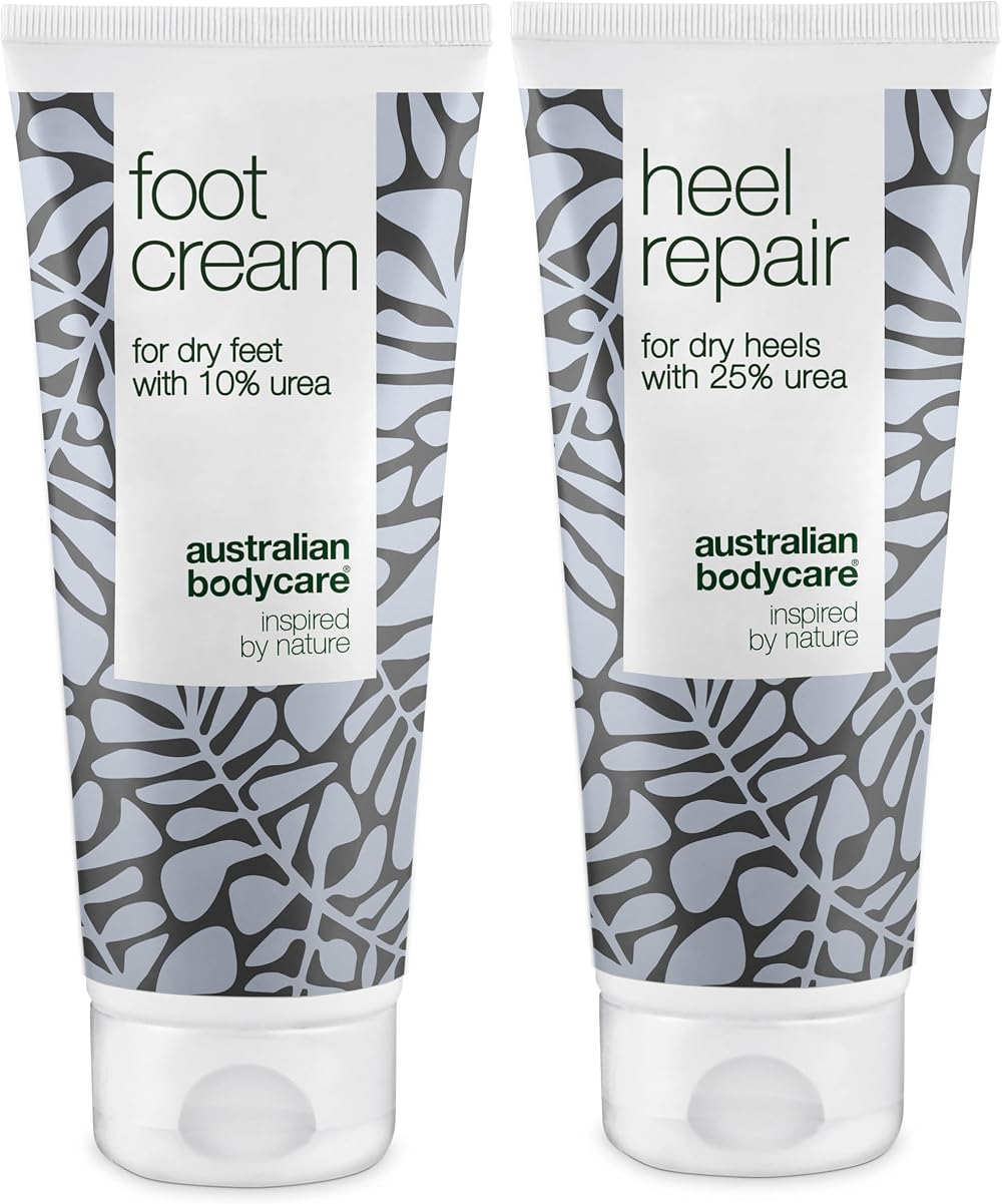 Australian Bodycare Foot Cream & Heel Repair Duo Dry Cracked Heels Soft Smooth