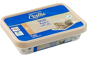 Cortas - Premium Halva with Almonds, 1 Lb (454g), Product of Lebanon
