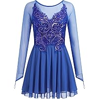 Figure Skating Dress Women's Girls' Ice Skating Dress Dusty Rose Patchwork Thumbhole Mesh Spandex Stretchy Training Practice Professional Skating Wear  P15176245