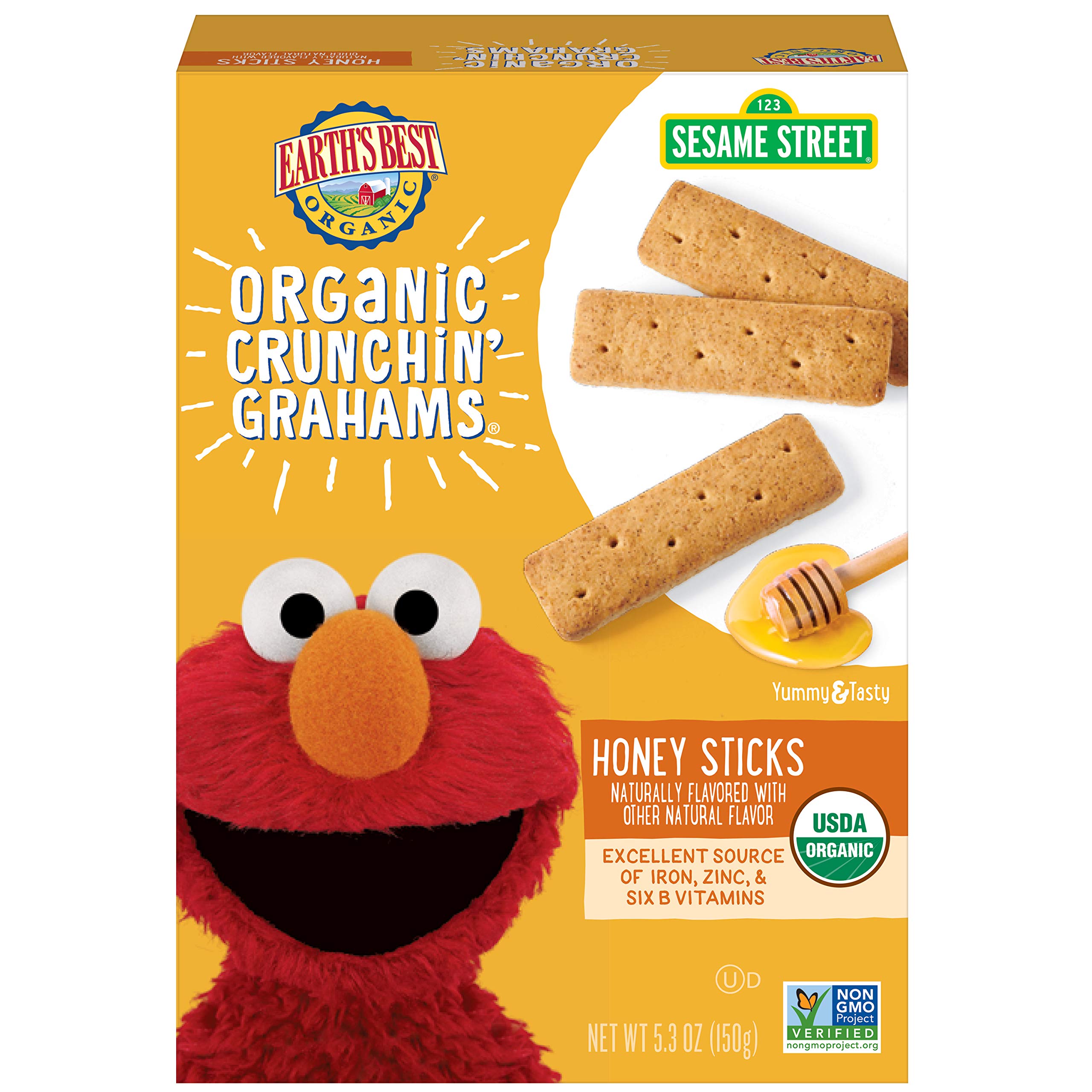 Stage 3 Baby Food Earth's Best Organic PB&J Bites - Sesame Street Toddler Snacks, Pack Of 6 Bags Appareil Photo Enfant