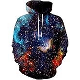 Yasswete Unisex Men's and Women's Novelty Hoodies 3D Fashion Digital Print Pullover Hooded Sweatshirts with Pockets