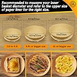 ColoZee Air Fryer Liners Round 10.5 Inch Parchment Paper Greaseproof view 4