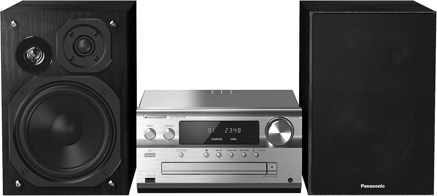Panasonic SC-PMX70BEGS Micro HiFi System (CD Spieler, DAB+, Bluetooth ...