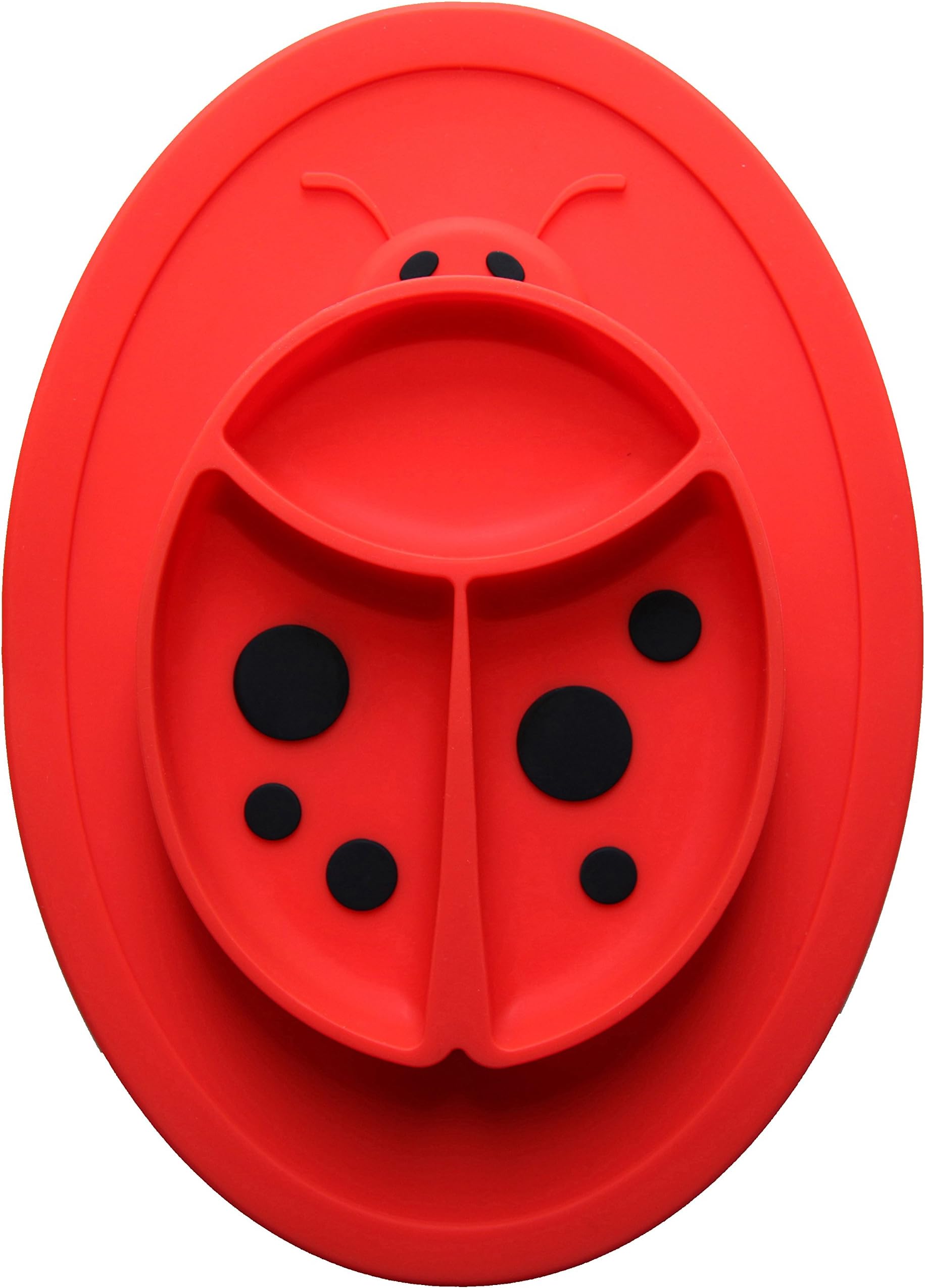 Silicone Baby Placemat for Highchair : Fkusne Top Silicone Baby Placemat Bowl/Highchair Feeding Tray/Ladybird Plate for Kids/Non-Slip - Portable