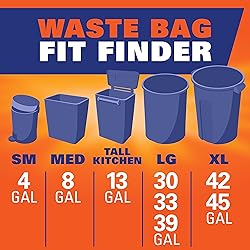 Hefty Ultra Strong 13 Gallon Trash Bags, Black Tall