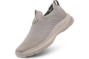 HETOHEC Mens Walking Shoes Lightweight Breathe Mesh Running Shoes Slip On Fashion Tennis Sneakers Comfort Gym Workout Zapatos de Hombre