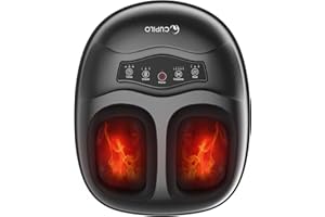 CuPiLo FSA Eligible Foot Massager with Heat - Kneading Feet Massager for Plantar Fasciitis,Neuropathy,Shiatsu Foot Massager with Compression,Gifts for Women Men