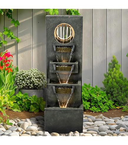 Amazon.com: Henri Studio 4033F2RL Zen 3-Bowl Fountain, One Size
