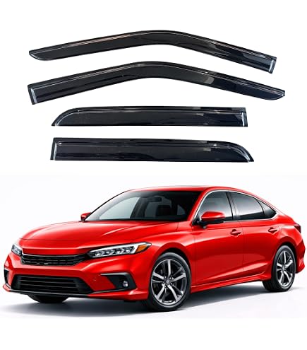 Gloss Black Rear Window Roof Spoiler Wing For Honda Civic Sedan 2022+ (11th Gen)