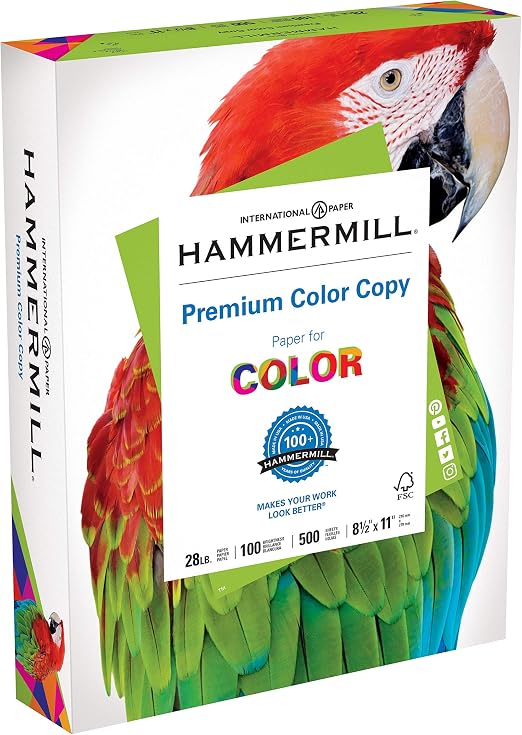 International paper ham 8.5x11 clr laser 28/100 rm 10246-7 (010199002464)