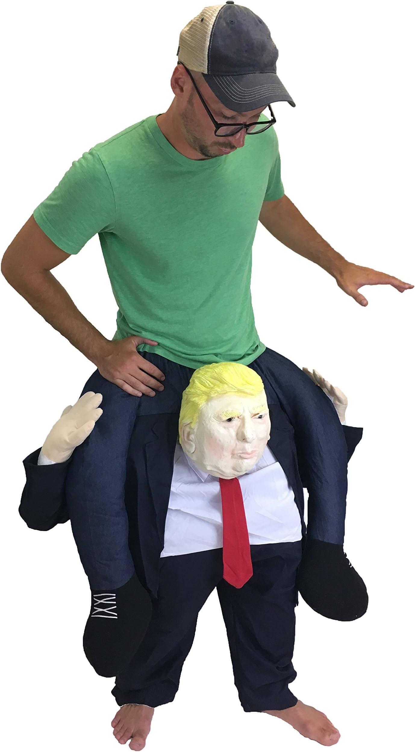 Piggyback Riding President Donald Trump Funny Costume
