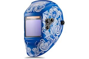 CLEARWELD Welding Helmet Auto Darkening - 180° True Color View 4"X4" Screen with Solar Power, 4 Arc Sensors 2.8/5-9/9-13 Shade for TIG MIG Grinding, Professional Welding Hood, Lightweight & Durable