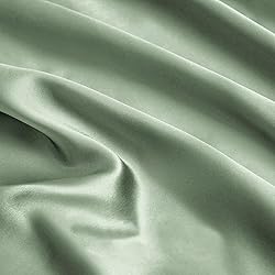 Ersmak Sage Green Satin Fabric by The