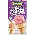 Lets Do Organic Ice Cream Cones - Sugar Cones for Ice Cream, Mini Ice Cream Cones, Ice Cream Cups, Crispy Cones, Mini Cake Cones - 1.2 Oz (Pack of 1)