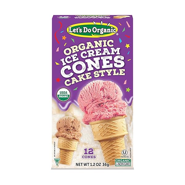 LETS DO ORGANIC ICE CREAM CONES – SUGAR...