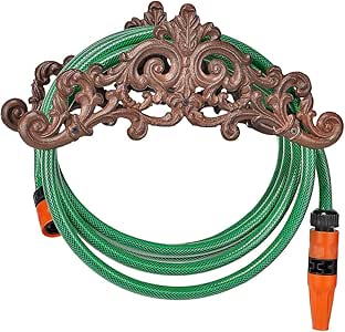 Soporte para mangueras de jardín Hierro fundido Diseño antiguo: Amazon
