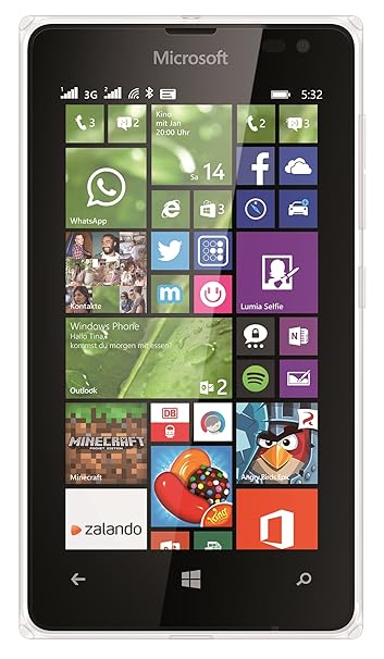 Microsoft Lumia 532 Smartphone Dual-SIM (10,16 cm (4 Zoll) Display, 5 Megapixel Kamera, Qualcomm Snapdragon Prozessor, 1,2GHz