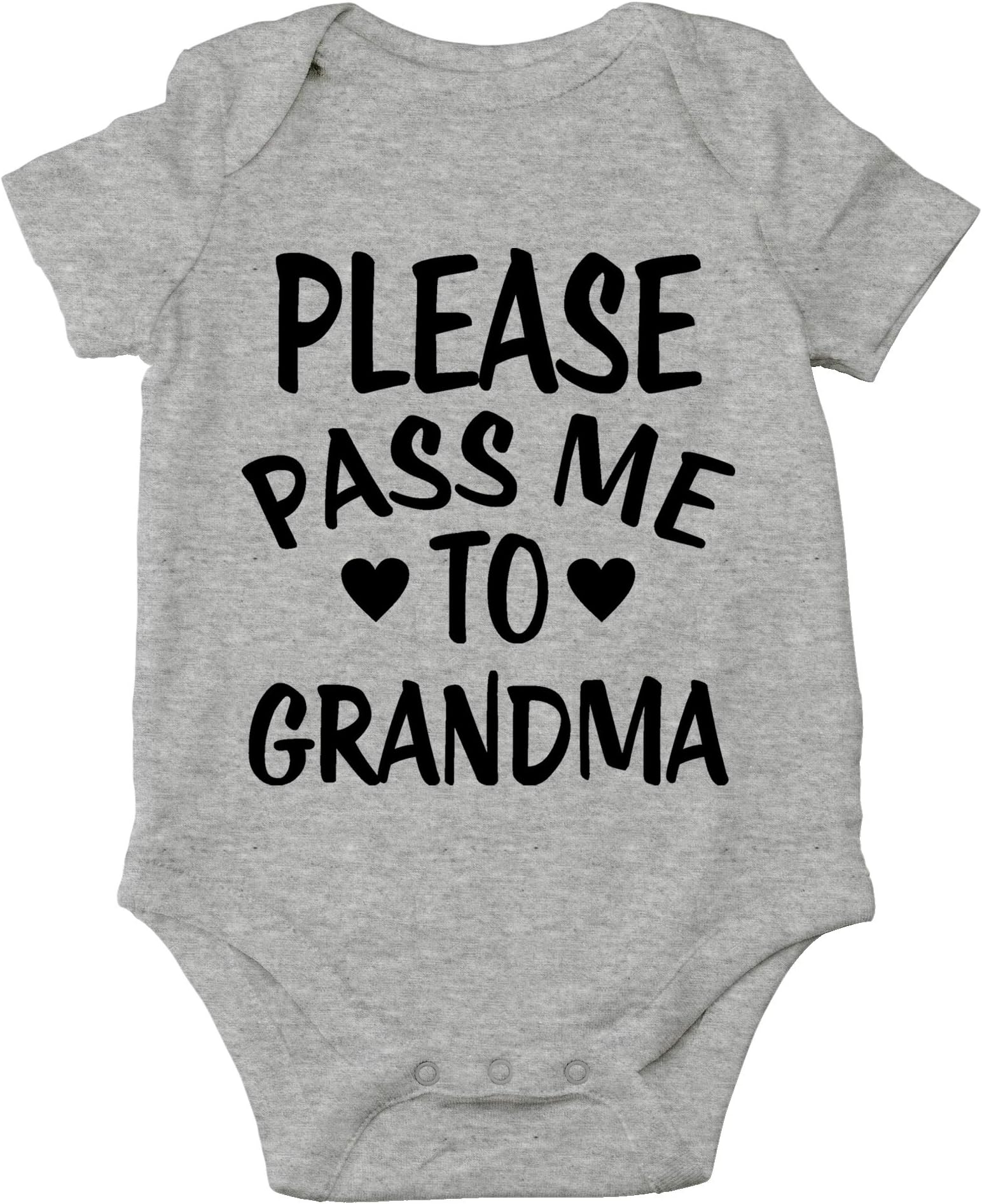 CBTwearPlease Pass Me To Grandma Baby Bodysuit Funny Infant Outfit Cute Newborn Clothes Unisex Romper