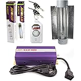 Apollo Horticulture GLK400CT24E 400 Watt Grow Light Digital Dimmable HPS MH System for Plants Cool Tube Hood Set