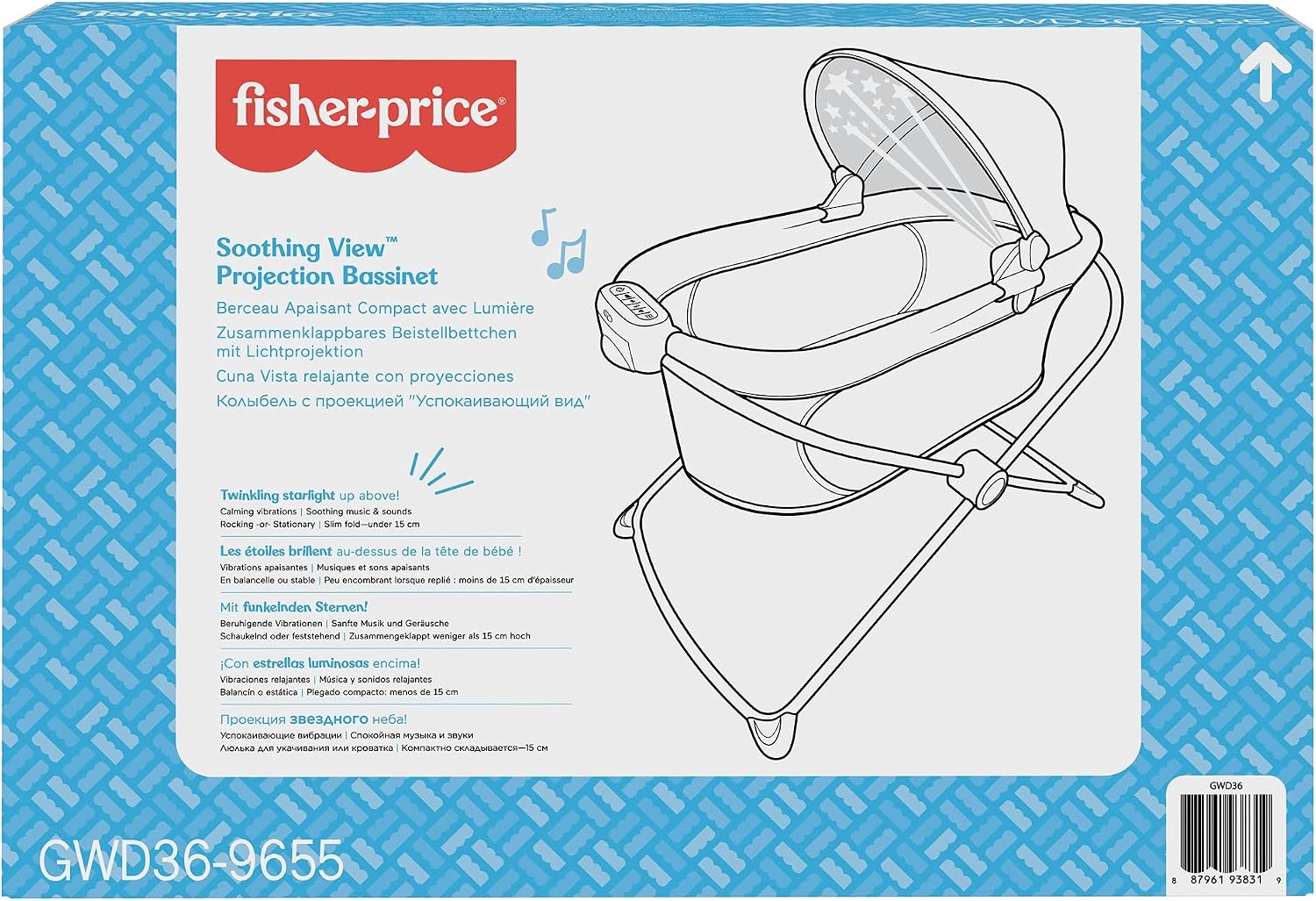 Infant Toddler Beds Cradles Baby Products Fisher Price Soothing View Projection Bassinet