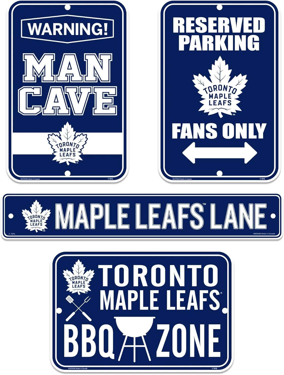 Toronto Maple Leafs Four Pack Fan Sign Set, Street Signs Amazon Canada