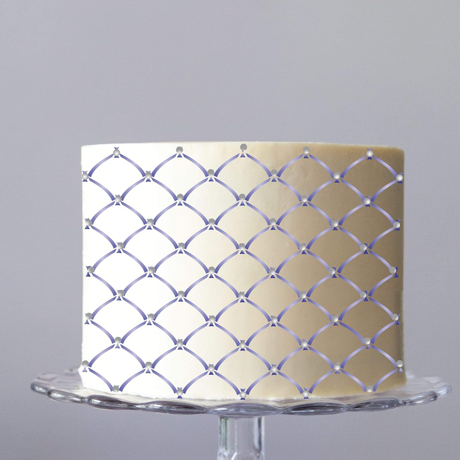 Deco Trellis Cake Stencil, 20.32 x 24.13 cm - Stencils for Walls Original Cake & Cookie Stencil use to Add Texture, Design and Accents to Any Cake, Cookie or Cupcake - Image 3